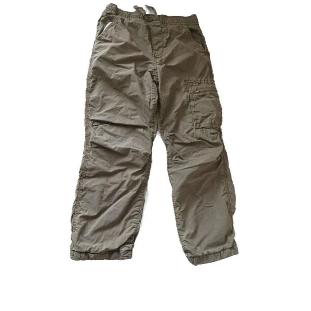 GapKids Olive Green Cargo Pants with Elastic Waistband